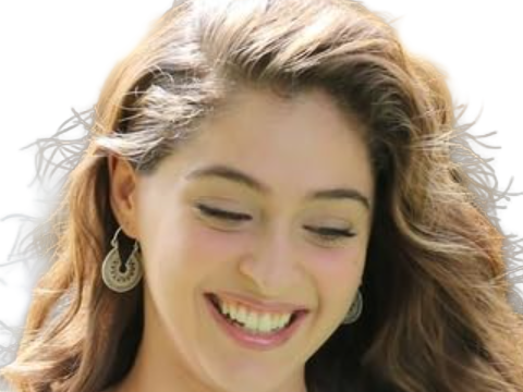Sticker cemre baysel femme actrice vingtaine vingtenaire chatain yeux verts turque par Dark-63