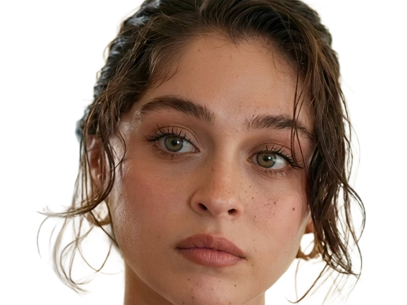 Sticker cemre baysel femme actrice vingtaine vingtenaire chatain yeux verts turque par Dark-63