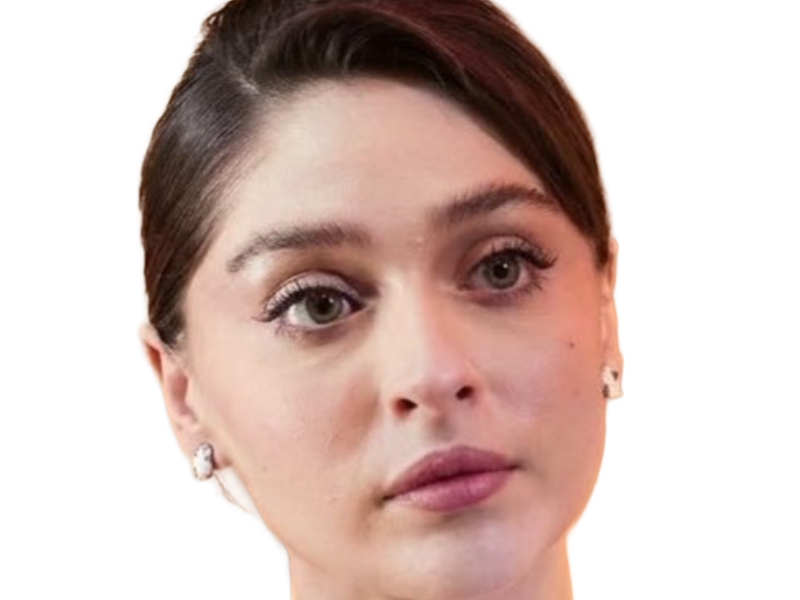 Sticker cemre baysel femme actrice vingtaine vingtenaire chatain yeux verts turque par Dark-63