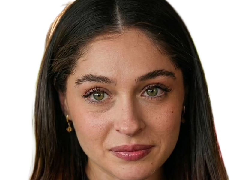 Sticker cemre baysel femme actrice vingtaine vingtenaire chatain yeux verts turque par Dark-63