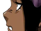 yoruichi shihouin bleach cheveux pourpre violet yeux ambre jaune desdemone dess fic bloop