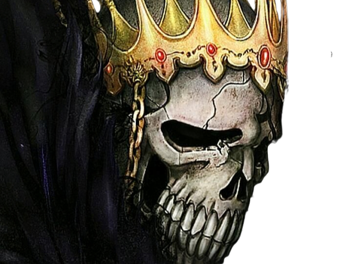 Sticker baraggan louisenbairn bleach squelette couronne or manteau noir fic bloop par Bl0op