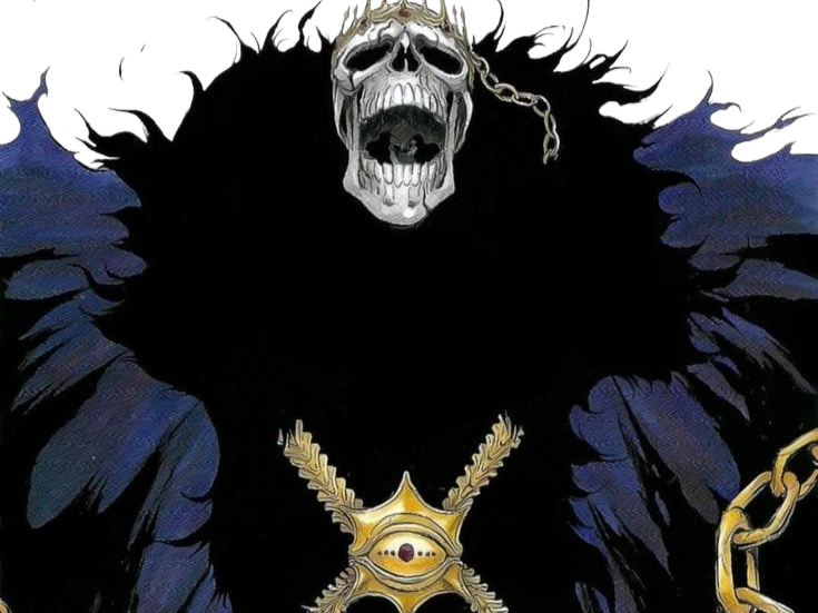 Sticker baraggan louisenbairn bleach squelette couronne or manteau noir fic bloop par Bl0op