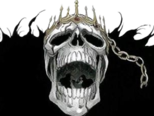 Sticker baraggan louisenbairn bleach squelette couronne or manteau noir fic bloop par Bl0op