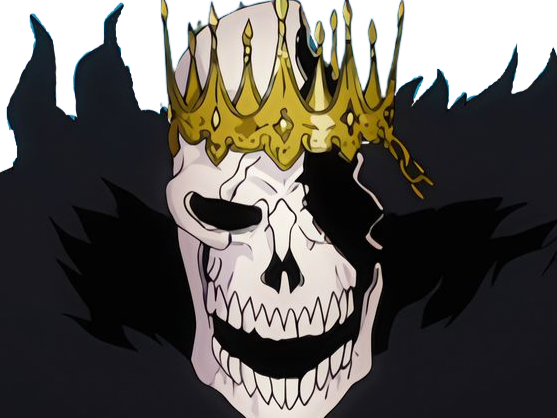 Sticker baraggan louisenbairn bleach squelette couronne or manteau noir fic bloop par Bl0op