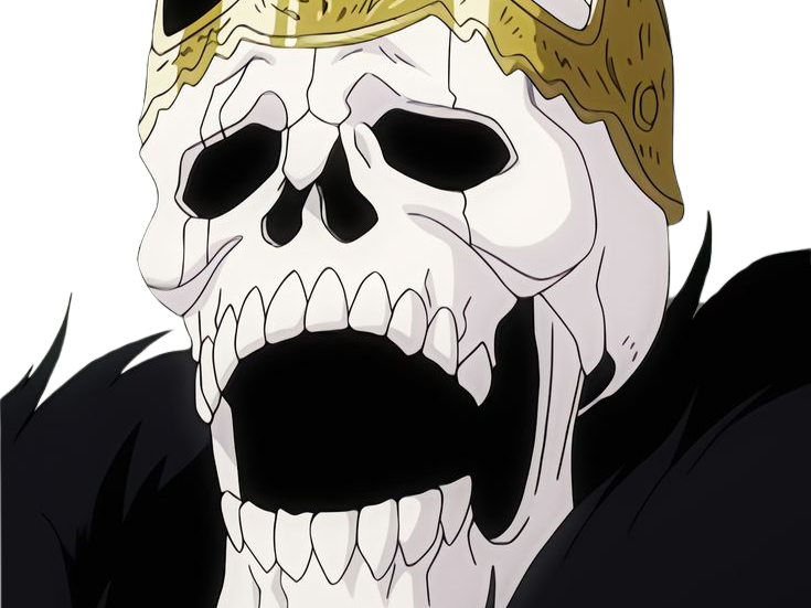 Sticker baraggan louisenbairn bleach squelette couronne or manteau noir fic bloop par Bl0op