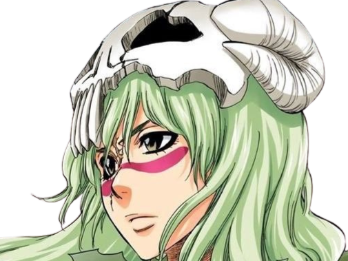 Sticker nelliel tu odelschwanck nell bleach cheveux vert yeux jaune masque arrancar fic bloop par Bl0op