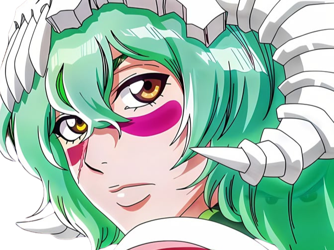 Sticker nelliel tu odelschwanck nell bleach cheveux vert yeux jaune masque arrancar fic bloop par Bl0op