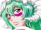 nelliel tu odelschwanck nell bleach cheveux vert yeux jaune masque arrancar fic bloop
