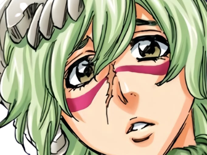 Sticker nelliel tu odelschwanck nell bleach cheveux vert yeux jaune masque arrancar fic bloop par Bl0op