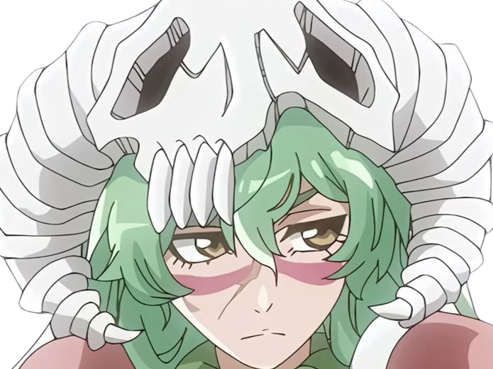 Sticker nelliel tu odelschwanck nell bleach cheveux vert yeux jaune masque arrancar fic bloop par Bl0op