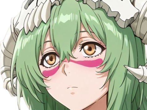 Sticker nelliel tu odelschwanck nell bleach cheveux vert yeux jaune masque arrancar fic bloop par Bl0op