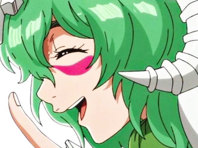 Sticker nelliel tu odelschwanck nell bleach cheveux vert yeux jaune masque arrancar fic bloop par Bl0op