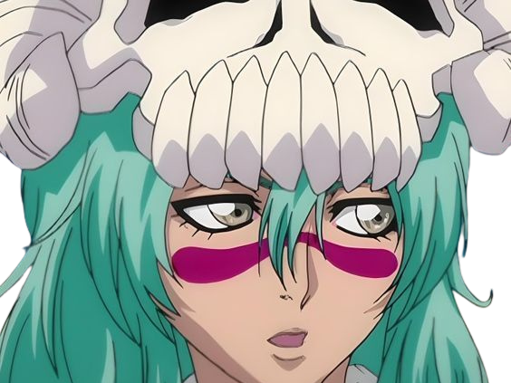 Sticker nelliel tu odelschwanck nell bleach cheveux vert yeux jaune masque arrancar fic bloop par Bl0op