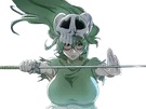 nelliel tu odelschwanck nell bleach cheveux vert yeux jaune masque arrancar fic bloop