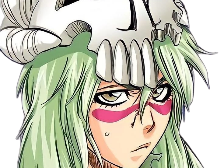 Sticker nelliel tu odelschwanck nell bleach cheveux vert yeux jaune masque arrancar fic bloop par Bl0op