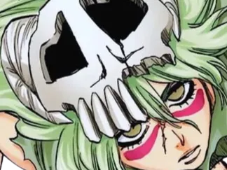 Sticker nelliel tu odelschwanck nell bleach cheveux vert yeux jaune masque arrancar fic bloop par Bl0op
