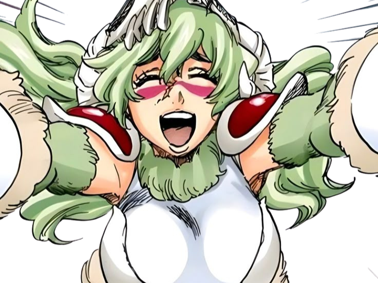 Sticker nelliel tu odelschwanck nell bleach cheveux vert yeux jaune masque arrancar fic bloop par Bl0op