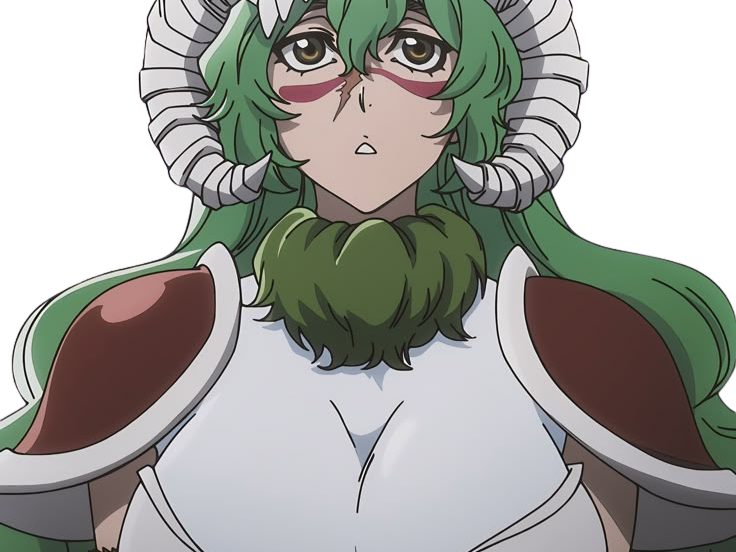 Sticker nelliel tu odelschwanck nell bleach cheveux vert yeux jaune masque arrancar fic bloop par Bl0op