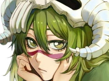 Sticker nelliel tu odelschwanck nell bleach cheveux vert yeux jaune masque arrancar fic bloop par Bl0op