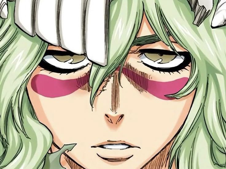 Sticker nelliel tu odelschwanck nell bleach cheveux vert yeux jaune masque arrancar fic bloop par Bl0op