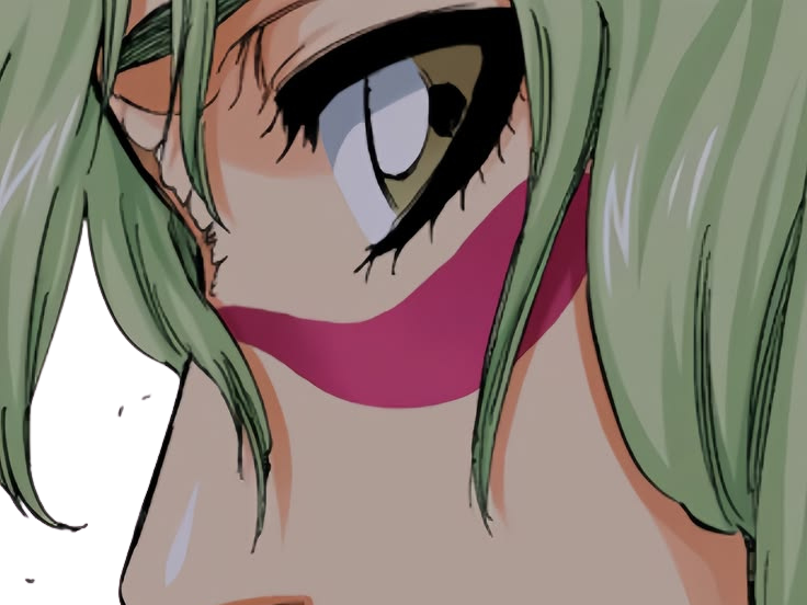 Sticker nelliel tu odelschwanck nell bleach cheveux vert yeux jaune masque arrancar fic bloop par Bl0op