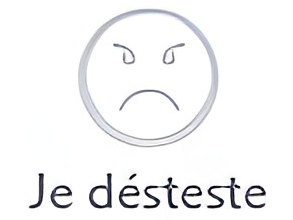 Sticker deteste desteste par tropFRUCTUEux