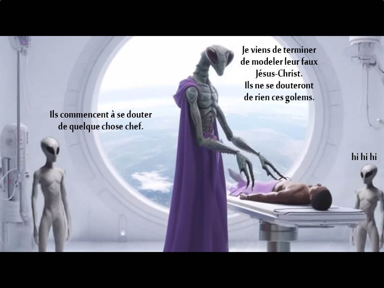 Sticker alien anciens astronautes ante christ anti antechrist findumonde golems faux messie par syrupballs