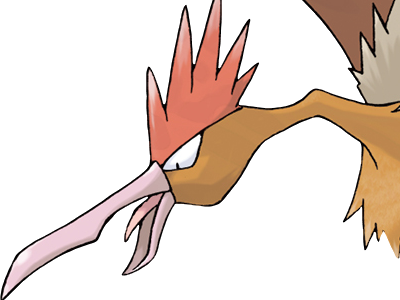 Sticker rapasdepic fearow onidrill pokemon pkm jeu anime type normal vol 1g kanto bec oiseau par Dark-63