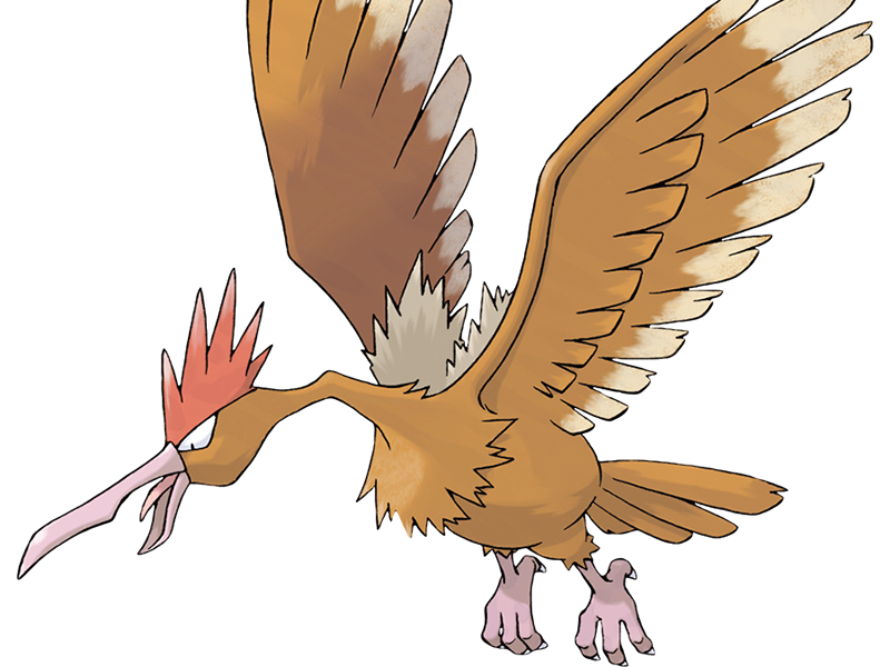 Sticker rapasdepic fearow onidrill pokemon pkm jeu anime type normal vol 1g kanto bec oiseau par Dark-63