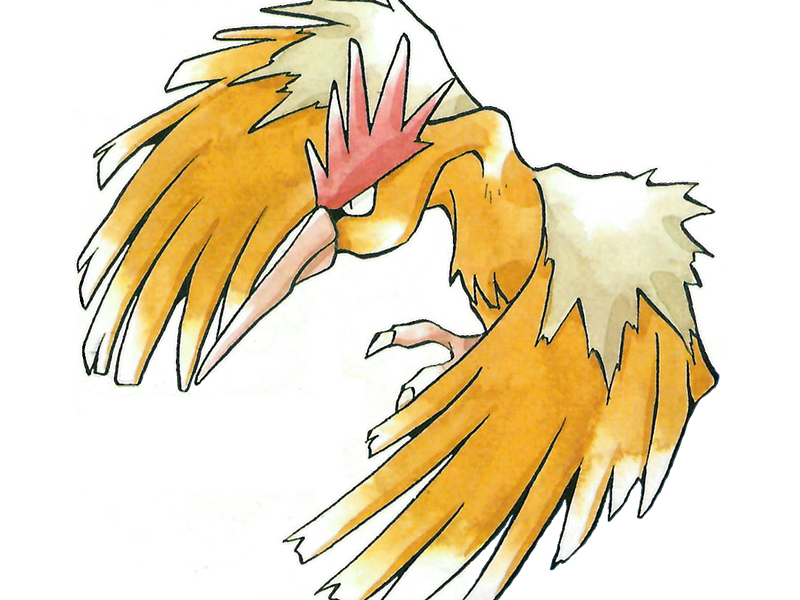 Sticker rapasdepic fearow onidrill pokemon pkm jeu anime type normal vol 1g kanto bec oiseau par Dark-63