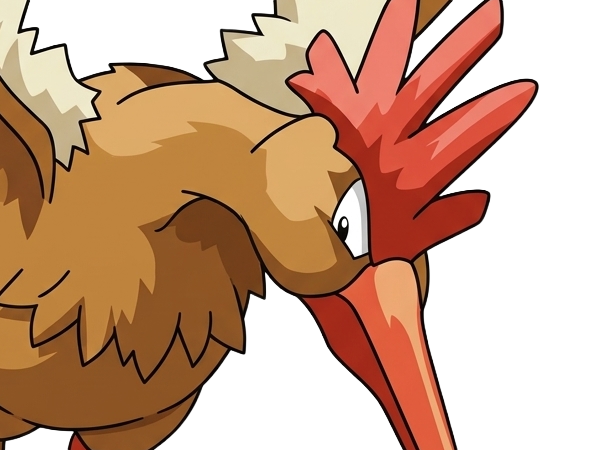 Sticker rapasdepic fearow onidrill pokemon pkm jeu anime type normal vol 1g kanto bec oiseau par Dark-63
