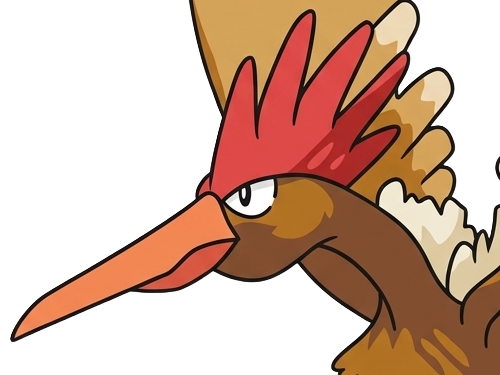 Sticker rapasdepic fearow onidrill pokemon pkm jeu anime type normal vol 1g kanto bec oiseau par Dark-63