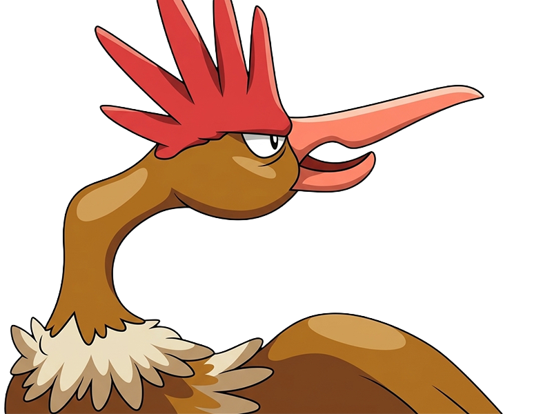 Sticker rapasdepic fearow onidrill pokemon pkm jeu anime type normal vol 1g kanto bec oiseau par Dark-63