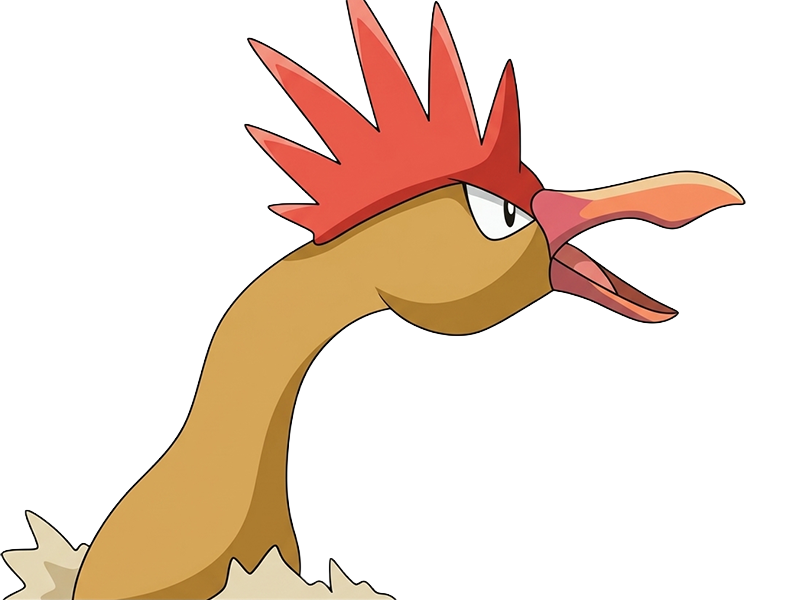 Sticker rapasdepic fearow onidrill pokemon pkm jeu anime type normal vol 1g kanto bec oiseau par Dark-63