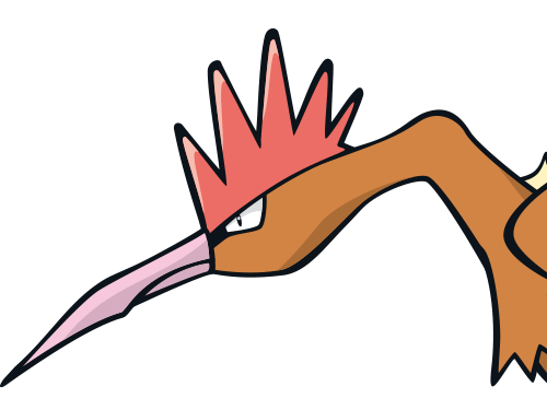 Sticker rapasdepic fearow onidrill pokemon pkm jeu anime type normal vol 1g kanto bec oiseau par Dark-63