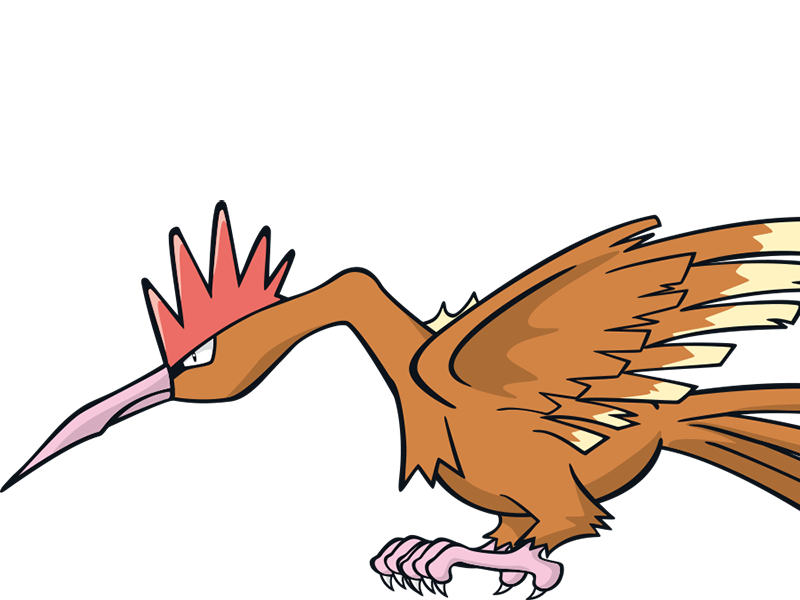 Sticker rapasdepic fearow onidrill pokemon pkm jeu anime type normal vol 1g kanto bec oiseau par Dark-63