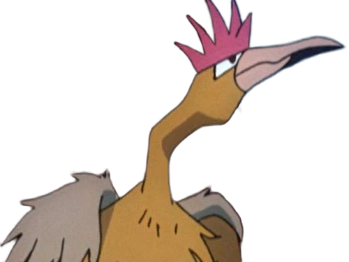 Sticker rapasdepic fearow onidrill pokemon pkm jeu anime type normal vol 1g kanto bec oiseau par Dark-63