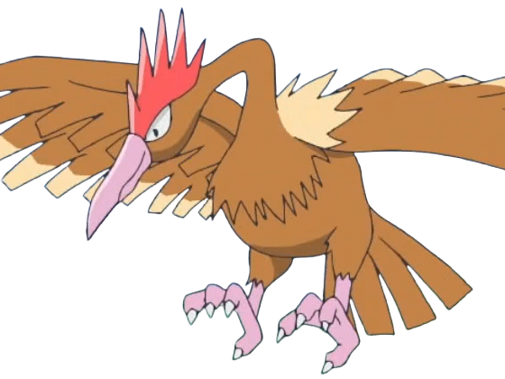 Sticker rapasdepic fearow onidrill pokemon pkm jeu anime type normal vol 1g kanto bec oiseau par Dark-63