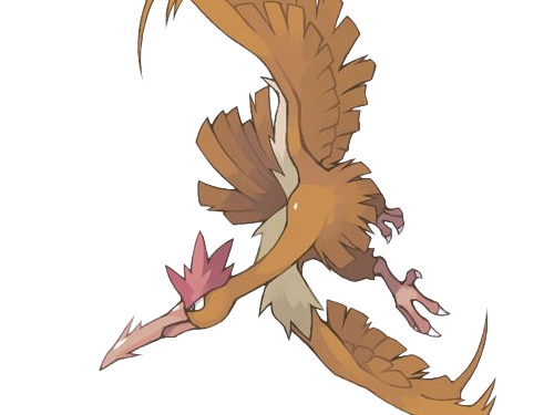 Sticker rapasdepic fearow onidrill pokemon pkm jeu anime type normal vol 1g kanto bec oiseau par Dark-63