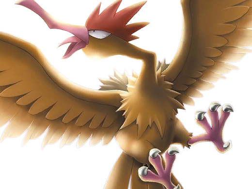 Sticker rapasdepic fearow onidrill pokemon pkm jeu anime type normal vol 1g kanto bec oiseau par Dark-63