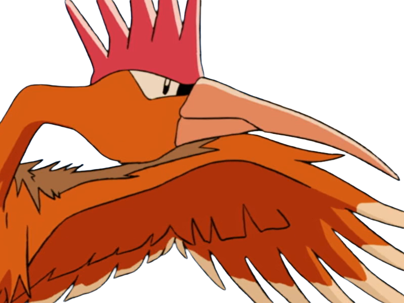 Sticker rapasdepic fearow onidrill pokemon pkm jeu anime type normal vol 1g kanto bec oiseau par Dark-63