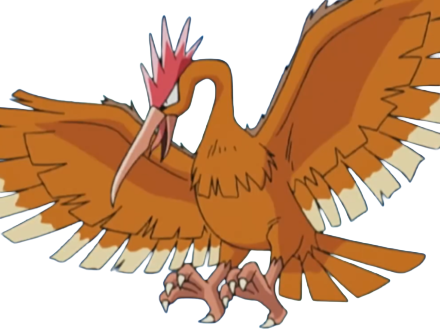 Sticker rapasdepic fearow onidrill pokemon pkm jeu anime type normal vol 1g kanto bec oiseau par Dark-63