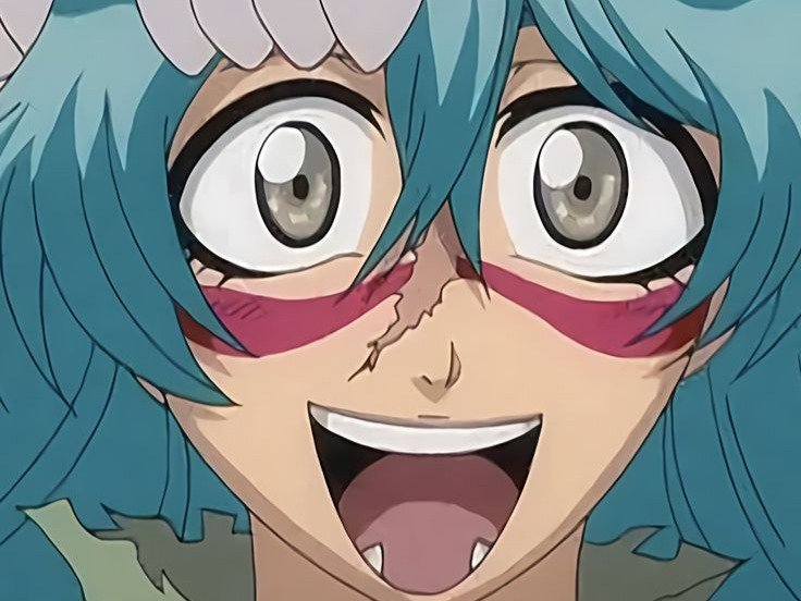 Sticker nelliel tu odelschwanck nell bleach cheveux vert yeux jaune masque arrancar fic bloop par Bl0op