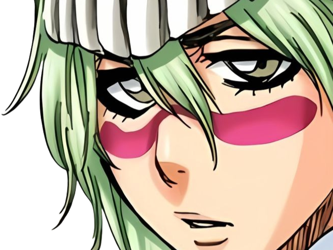 Sticker nelliel tu odelschwanck nell bleach cheveux vert yeux jaune masque arrancar fic bloop par Bl0op