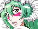 nelliel tu odelschwanck nell bleach cheveux vert yeux jaune masque arrancar fic bloop