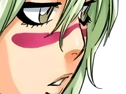 Sticker nelliel tu odelschwanck nell bleach cheveux vert yeux jaune masque arrancar fic bloop par Bl0op