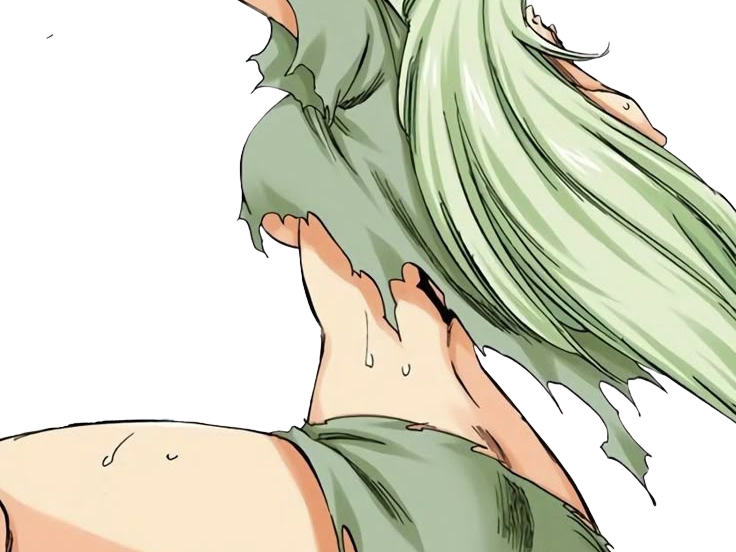 Sticker nelliel tu odelschwanck nell bleach cheveux vert yeux jaune masque arrancar fic bloop par Bl0op