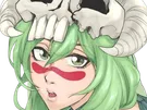 nelliel tu odelschwanck nell bleach cheveux vert yeux jaune masque arrancar fic bloop