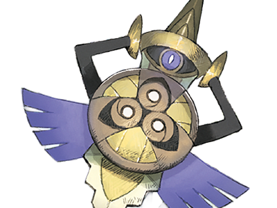 Sticker exagide aegislash gillgard pokemon pkm jeu anime type acier spectre 6g kalos noble lame par Dark-63